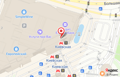 Экспресс-кофейня One Price Coffee на площади Киевского Вокзала, 2 на карте