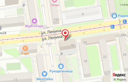 Магазин цветов Цветы на улице Ленина на карте
