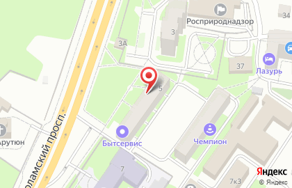 Торгово-сервисная компания Спектрум на Волоколамском проспекте на карте
