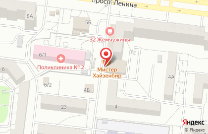 Супермаркет Магнит в Уфе на карте
