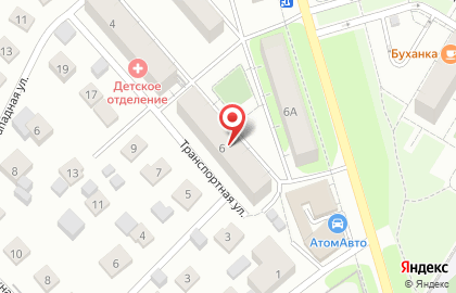 Торговая компания Адамис на Транспортной улице на карте