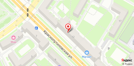 Сервисный центр Балтийский сервис на Краснопутиловской улице на карте