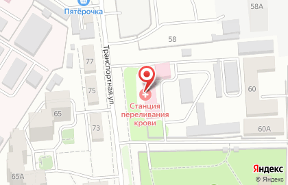 Воронежская областная станция переливания крови на карте