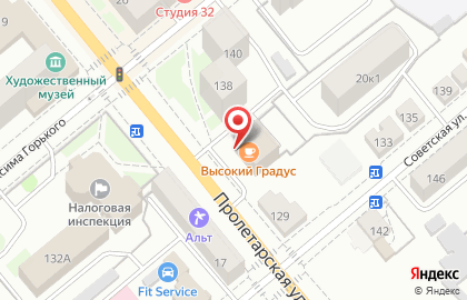 ВУЗ-банк на Пролетарской улице на карте