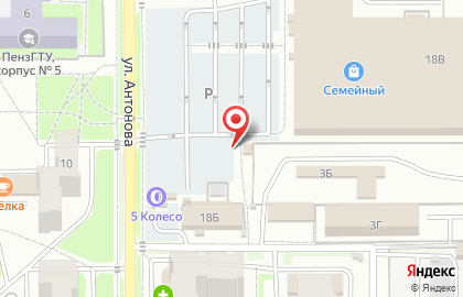 Садово-ландшафтный центр Зеленый шум в Железнодорожном районе на карте