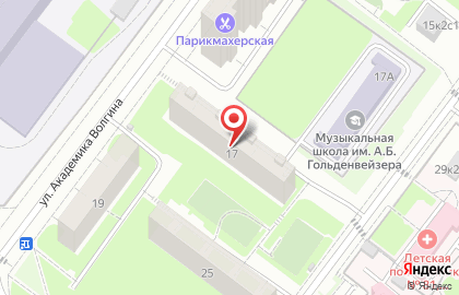 Выездной сервисный центр Ноутсол на улице Академика Волгина на карте