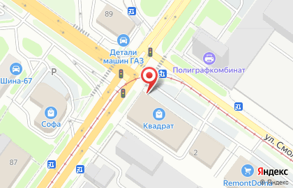 Салон мебели Флэш на улице Шевченко на карте