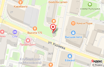 Подиум на Московской улице на карте