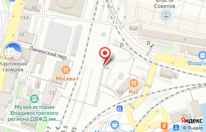 Пункт продаж ж/д билетов Экспресс Приморья на Океанском проспекте на карте