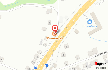 Магазин живого пива Объединенные частные пивоварни на улице Победы на карте