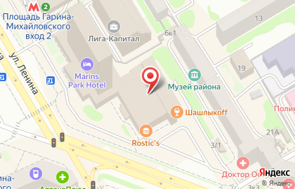 Новый Сервис на Площади Гарина-Михайловского на карте
