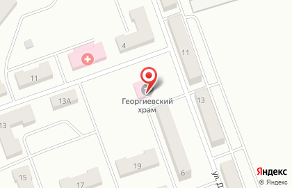 Храм святого великомученика Георгия победоносца на улице Доватора на карте
