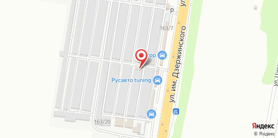 Автосервис Вилгуд на улице Дзержинского на карте