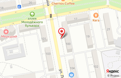 Буренка на улице Ленина на карте