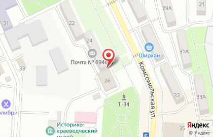 Почта Банк на Комсомольской на карте