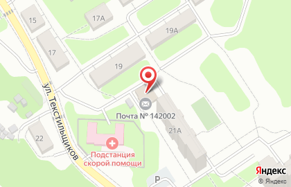 Пансионат Почта России на улице Текстильщиков на карте