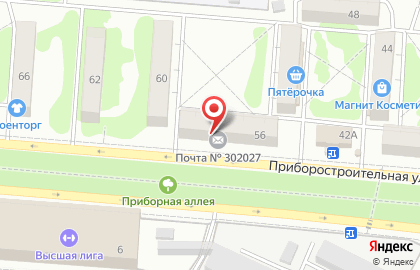 Почта России в Орле на карте