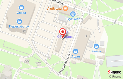 Мособлпаркинг в Рыночном проезде на карте