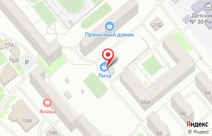 Продуктовый магазин Лиза на улице Тимирязева на карте