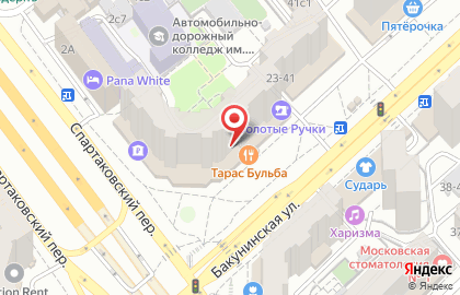 ЗАО Банкомат, МКБ Москомприватбанк на Бакунинской улице на карте