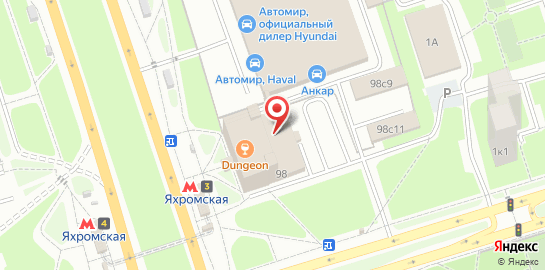Лаунж-бар Dungeon на карте