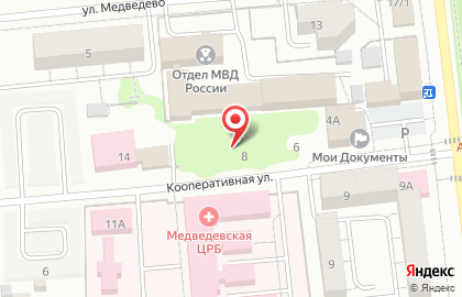 Продукты на Кооперативной улице на карте