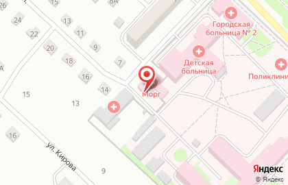 Киселёвское городское отделение Кузбасское клиническое бюро судебно-медицинской экспертизы на карте