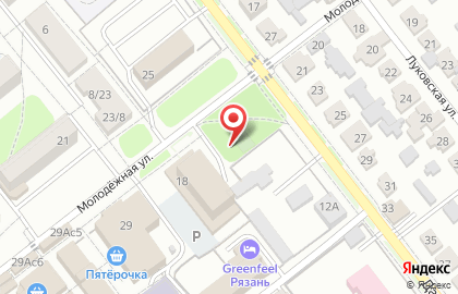 Отряд федеральной противопожарной службы по Рязанской области на карте