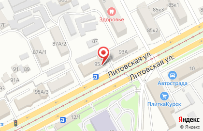 Продовольственный магазин Элис на Литовской улице на карте
