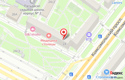 ОДС Жилищник района Хамовники на улице Хамовнический Вал на карте