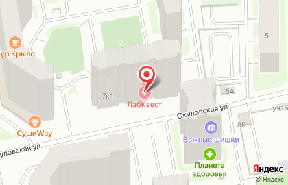 Студия красоты Стрекоза на Окуловской улице на карте