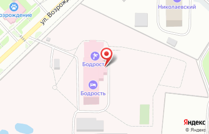 Гостиница Бодрость на карте