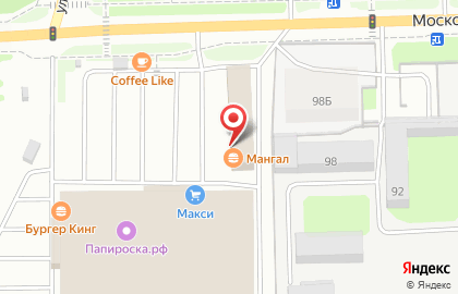 Сеть закусочных GKebab на Московской улице на карте