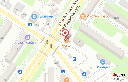 Магазин фастфудной продукции Шаурма house на 21-ой Амурской улице на карте