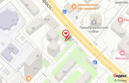 Киоск по продаже фруктов и овощей, г. Люберцы на Октябрьском проспекте на карте