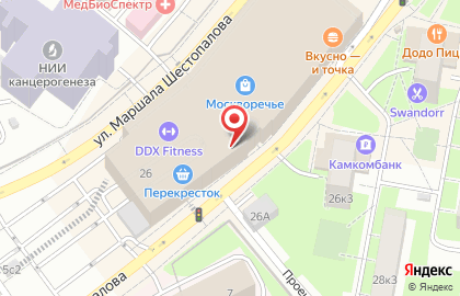 Магазин косметики Profhair`s в Москворечье-Сабурово на карте