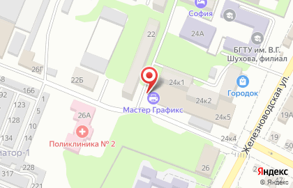 Рекламно-производственная компания Мастер Графикс на Железноводской улице на карте