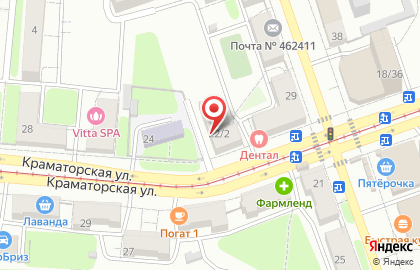 Адвокатский кабинет на Краматорской улице на карте