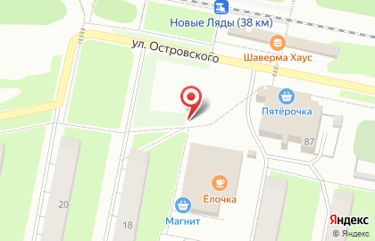 Киоск по продаже фруктов и овощей в Свердловском районе на карте