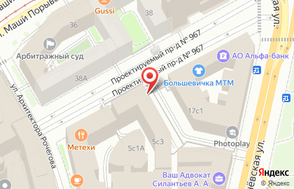 Банкомат, АКБ Абсолют Банк, ОАО, Юго-Восточный административный округ в Орликовом переулке на карте