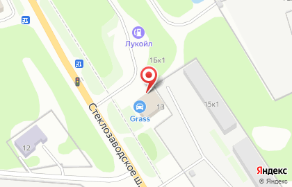 Автокомплекс Grass на Стеклозаводском шоссе на карте