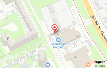 Мясной Гостинец, ИП Батищев С.Е. на улице 50 лет Октября на карте