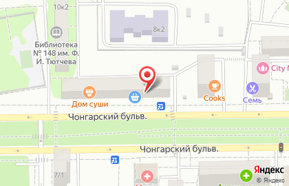 Магазин колбасных изделий Рублёвский на Чонгарском бульваре на карте