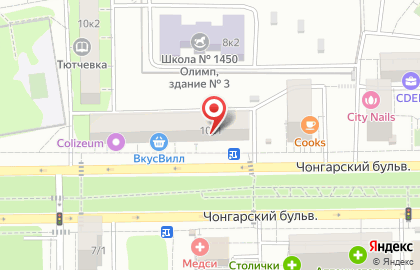 Сервис доставки готовой еды Кулинариум на карте