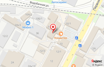 Кондитерский магазин ПродСиб на Первомайской улице в Бердске на карте