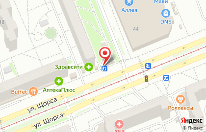 Магазин овощей и фруктов в Кировском районе на карте
