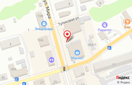 Банкомат Московский Индустриальный банк, филиал в г. Туле на улице Мира в Киреевске на карте