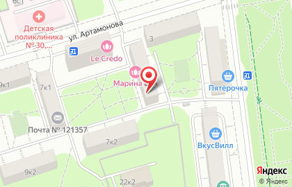 Магазин фастфудной продукции на Славянском бульваре на карте