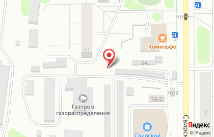 Автостоянка в Ульяновске на карте