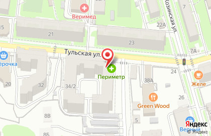 Коммерческий банк Ренессанс Кредит на Тульской улице на карте